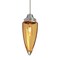Besa Lighting Sulu Cord Pendant, Amber Bubble, Satin Nickel Finish, 1x60W Incandescent 1JT-SULUAM-SN - alternate 1